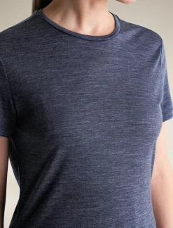 Icebreaker T-shirts & Tanks^Women's Merino Blend 125 Cool-Lite™ Sphere Short Sleeve T-Shirt MidnightNavyHeather