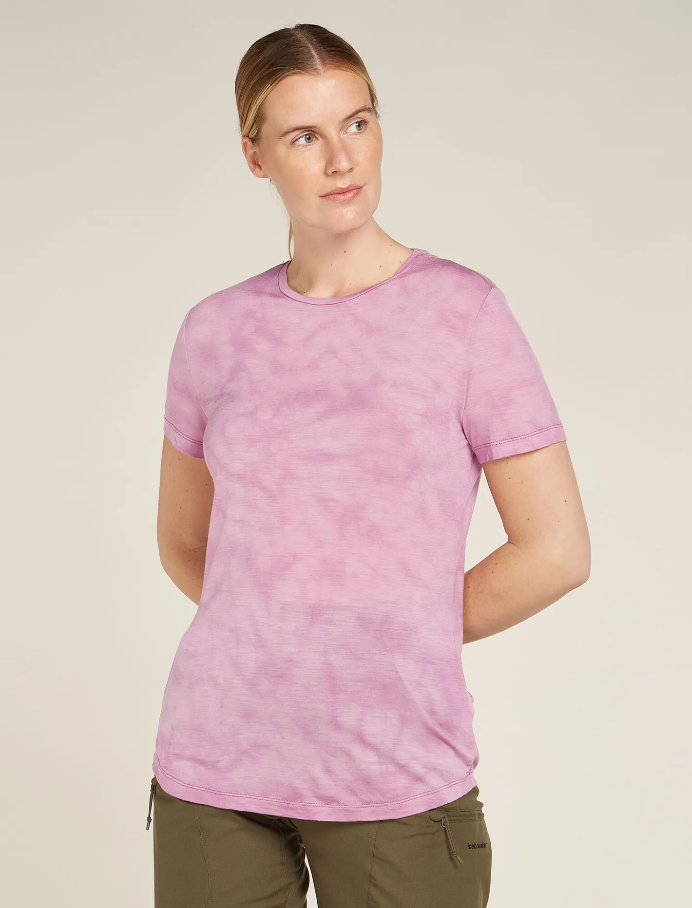 Icebreaker T-shirts & Tanks^Women's Merino Blend 125 Cool-Lite™ Sphere Short Sleeve T-Shirt Cloud Dye Deco