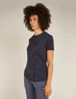 Icebreaker T-shirts & Tanks^Women's Merino Blend 125 Cool-Lite™ Sphere Short Sleeve T-Shirt Cloud Dye Graphite/Black