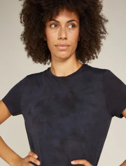 Icebreaker T-shirts & Tanks^Women's Merino Blend 125 Cool-Lite™ Sphere Short Sleeve T-Shirt Cloud Dye Graphite/Black