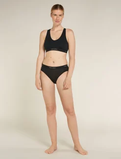 Icebreaker Underwear & Bras^Women's Merino Blend 125 Cool-Lite™ Sprite Racerback Bra Black