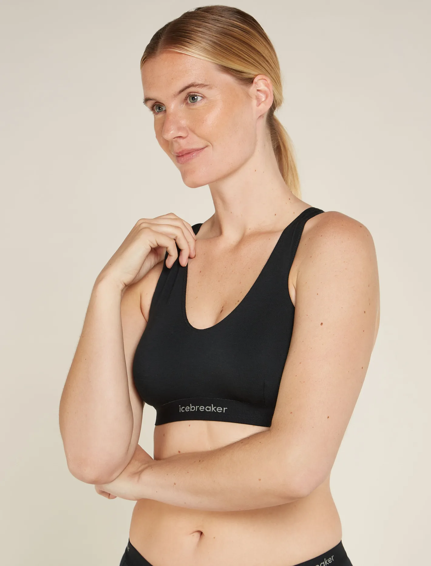 Icebreaker Underwear & Bras^Women's Merino Blend 125 Cool-Lite™ Sprite Racerback Bra Black