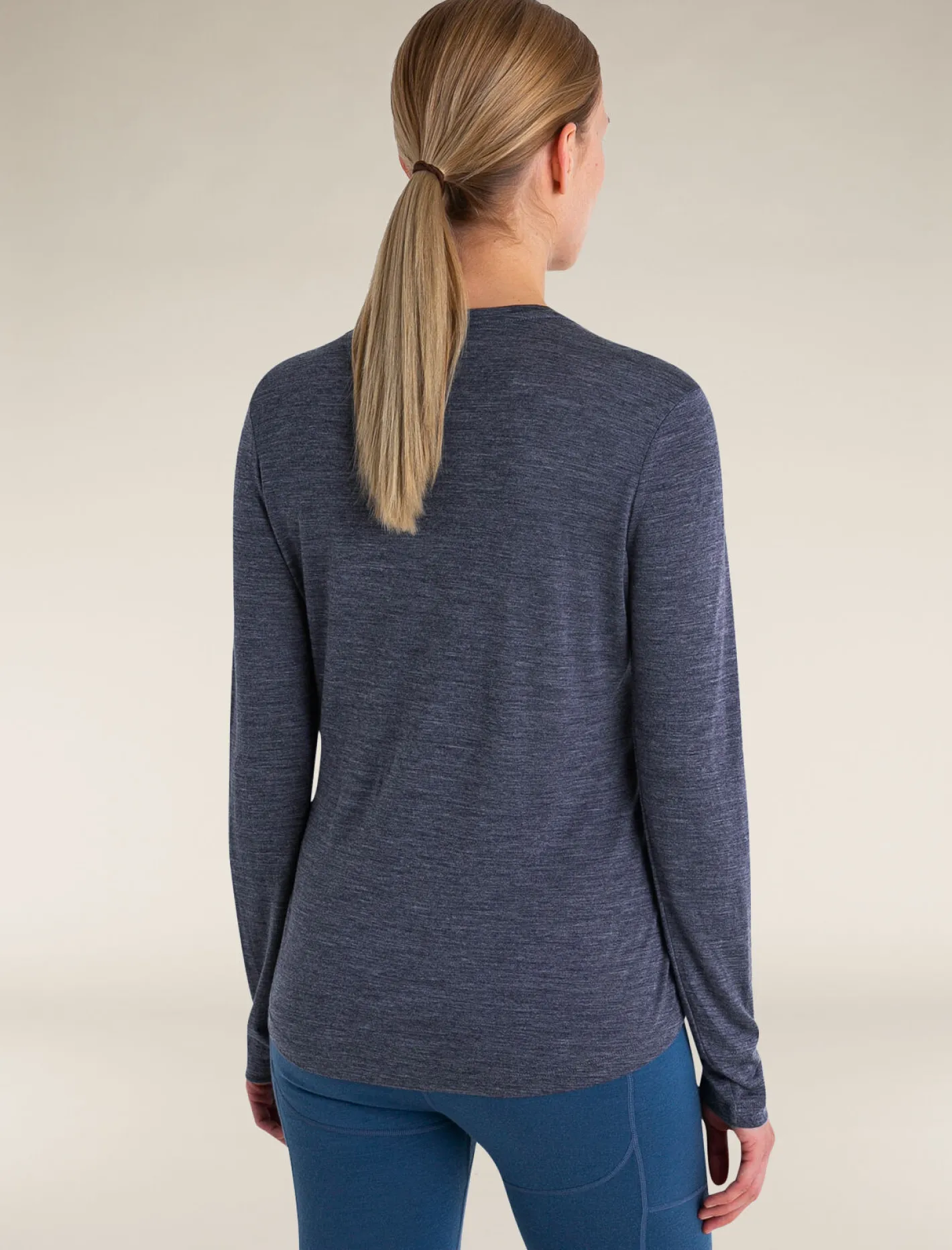 Icebreaker T-shirts & Tanks^Women's Merino Blend 125 Cool-Lite™ Sphere Long Sleeve T-Shirt MidnightNavyHeather