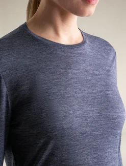 Icebreaker T-shirts & Tanks^Women's Merino Blend 125 Cool-Lite™ Sphere Long Sleeve T-Shirt MidnightNavyHeather