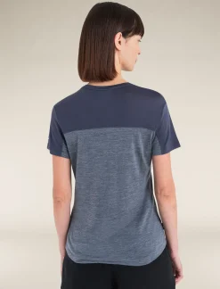 Icebreaker T-shirts & Tanks^Women's Merino Blend 125 Cool-Lite™ Sphere Short Sleeve T-Shirt Colour Block GraphiteHeather/Graphite