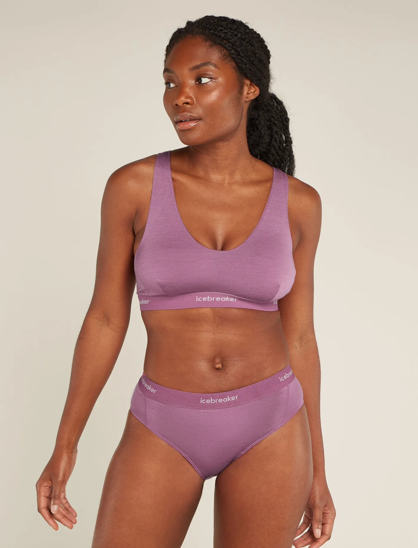 Icebreaker Underwear & Bras^Women's Merino Blend 125 Cool-Lite™ Sprite Racerback Bra Deco