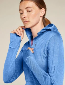 Icebreaker Jumpers & Hoodies^Women's Merino Blend 200 Realfleece™ Descender Long Sleeve Zip Hoodie Baja