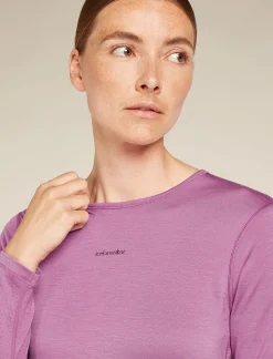 Icebreaker T-shirts & Tanks^Women's Merino Blend 125 ZoneKnit™ Energy Wind Long Sleeve T-Shirt Deco