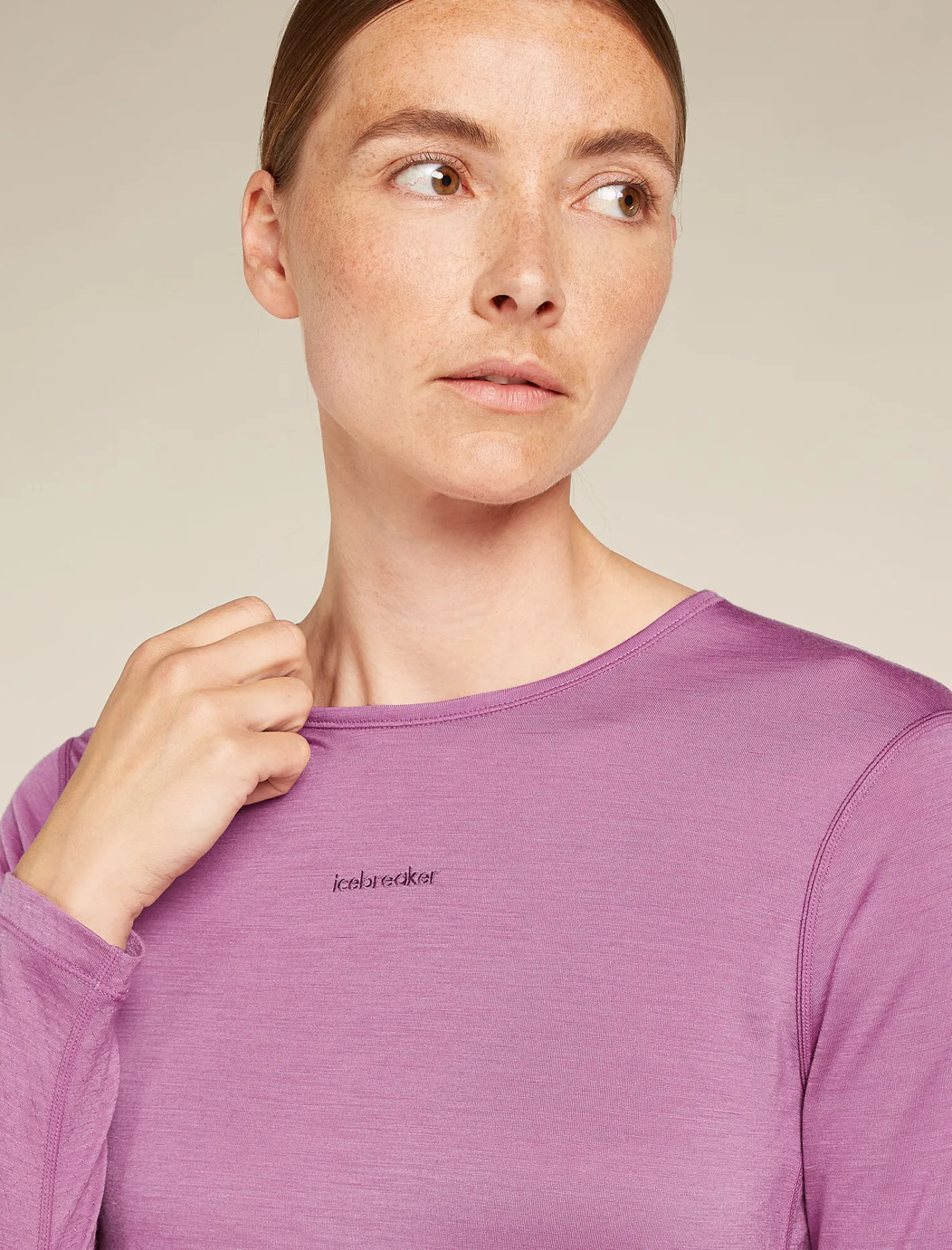 Icebreaker T-shirts & Tanks^Women's Merino Blend 125 ZoneKnit™ Energy Wind Long Sleeve T-Shirt Deco