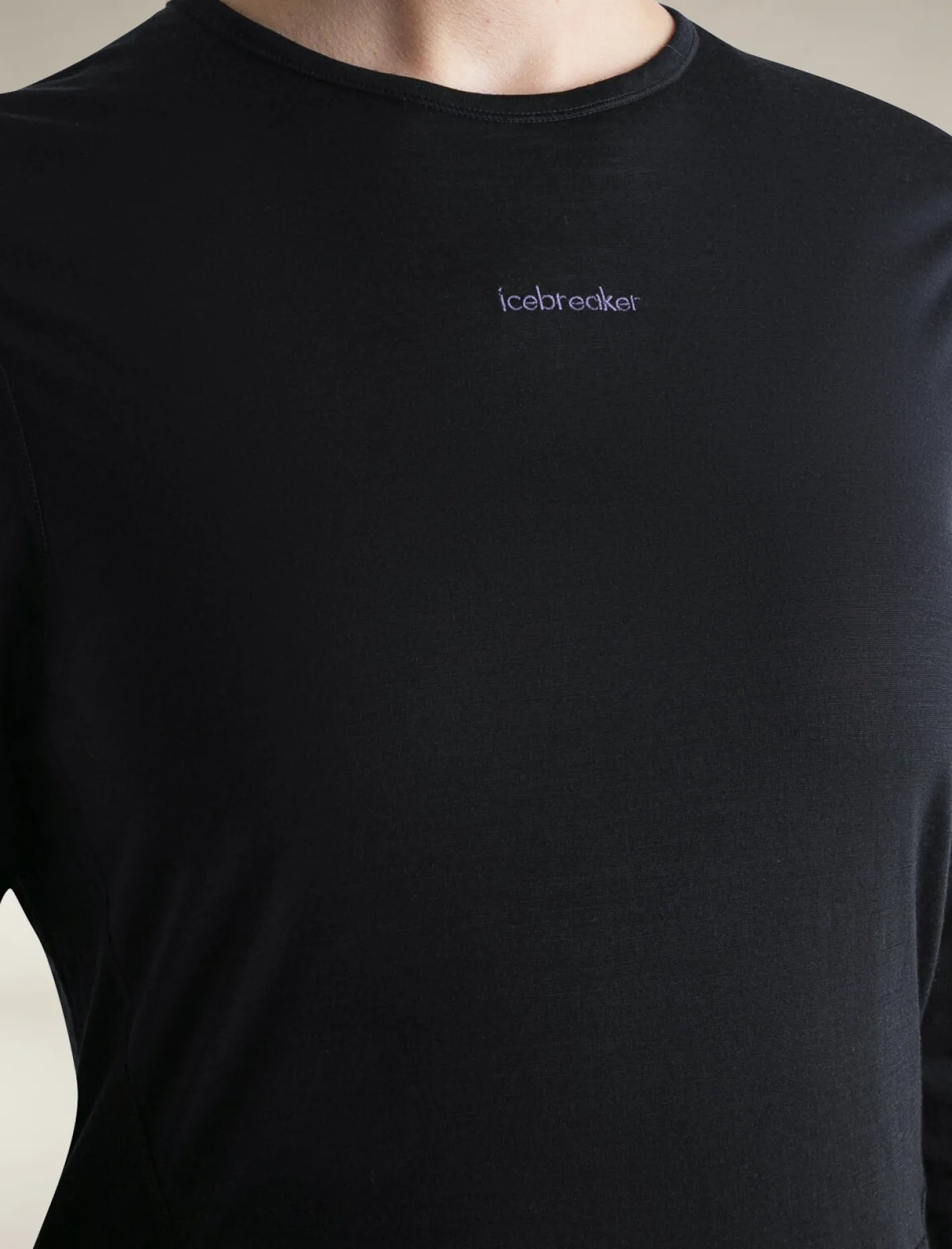 Icebreaker T-shirts & Tanks^Women's Merino Blend 125 ZoneKnit™ Energy Wind Long Sleeve T-Shirt Black
