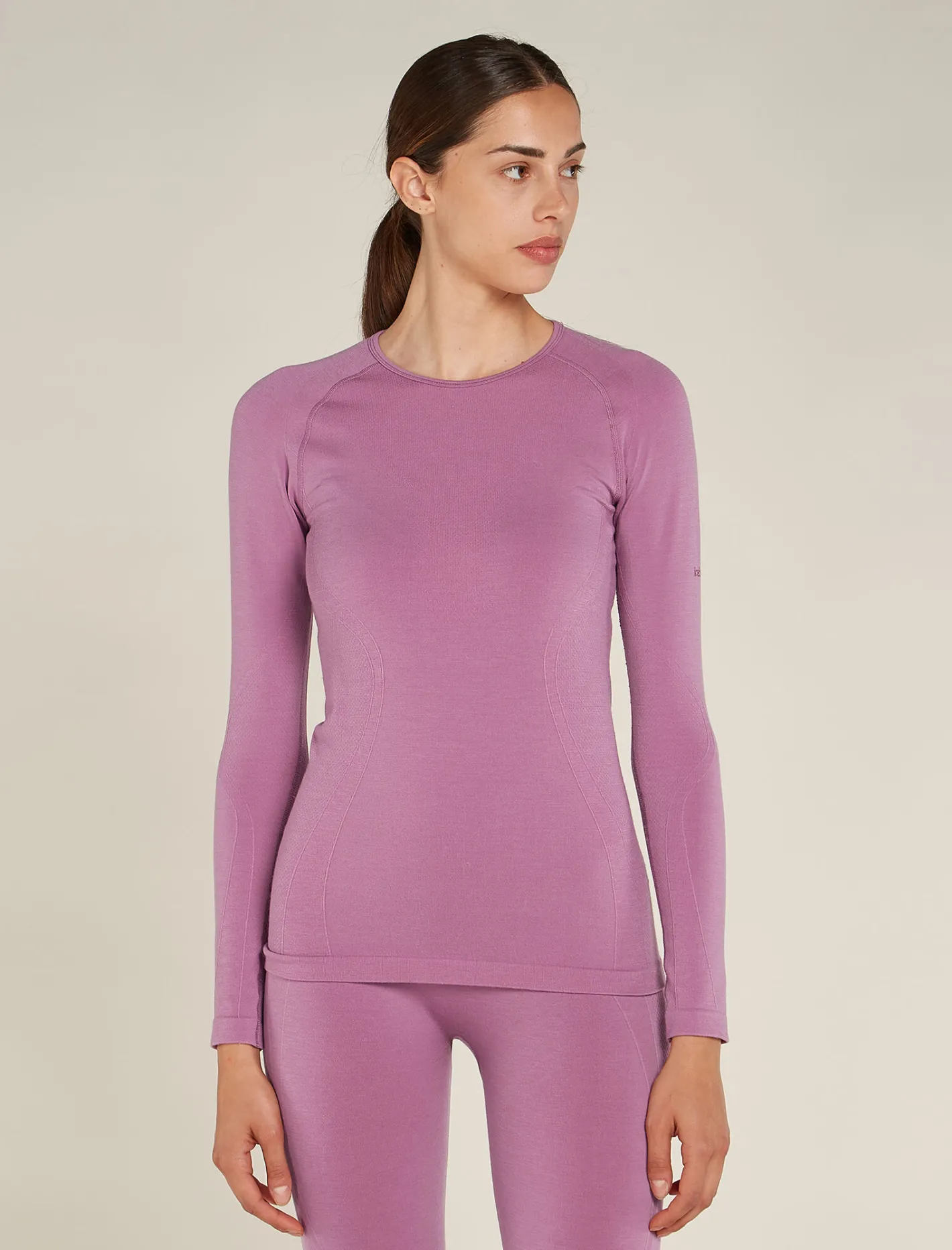 Icebreaker T-shirts & Tanks^Women's Merino Blend 260 ZoneKnit™ Seamless Long Sleeve Crewe Thermal Top Deco