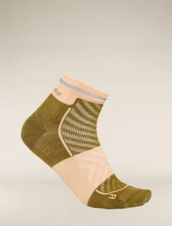 Icebreaker Socks^Women's Merino Blend Run+ Ultralight Mini Socks Algae/Feldspar