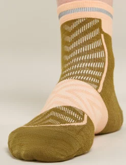 Icebreaker Socks^Women's Merino Blend Run+ Ultralight Mini Socks Algae/Feldspar