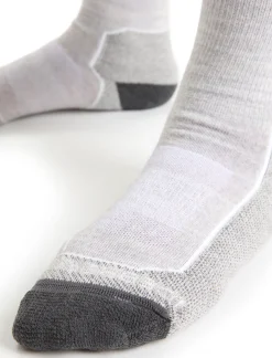 Icebreaker Socks^Women's Merino Hike+ Light Crew Socks BlizzardHeather