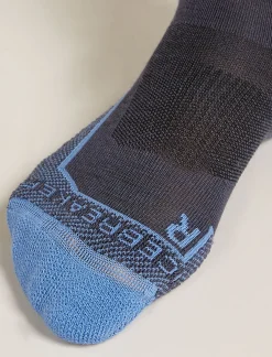 Icebreaker Socks^Women's Merino Hike+ Light Crew Natural Summit Socks Graphite/Baja