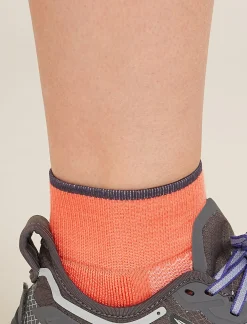 Icebreaker Socks^Women's Merino Multisport Light Mini Socks Tang/Graphite