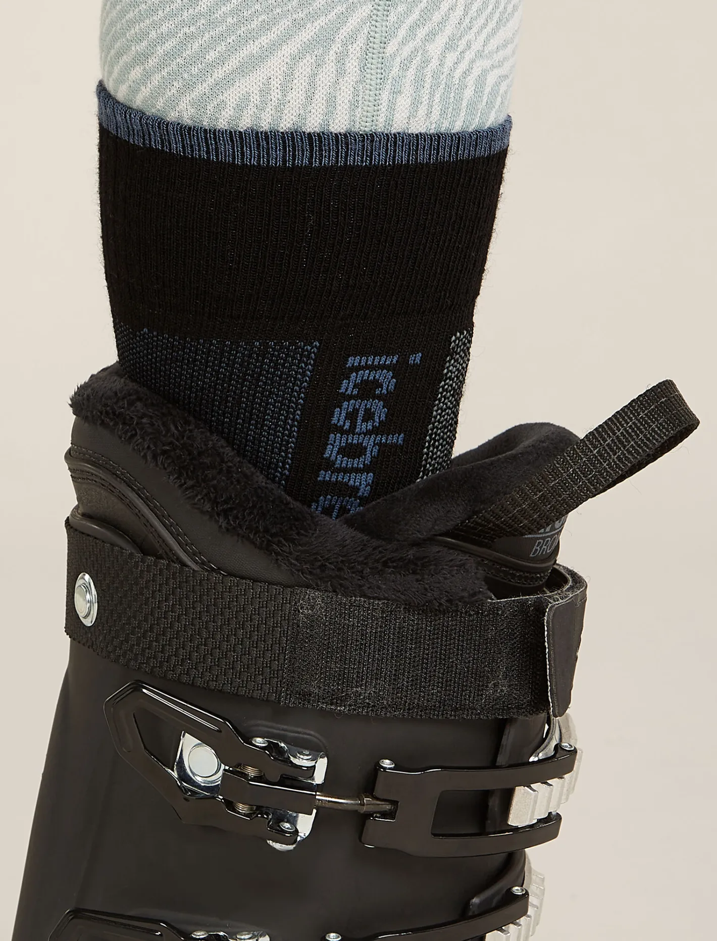 Icebreaker Socks^Women's Merino Ski+ Light Over The Calf Socks Black/Dawn