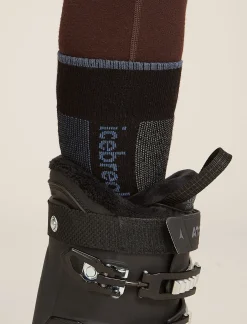 Icebreaker Socks^Women's Merino Ski+ Medium Over The Calf Socks Black/Dawn