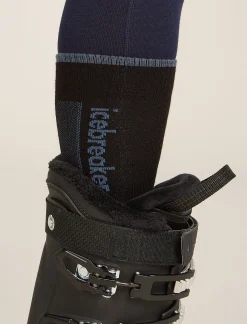 Icebreaker Socks^Women's Merino Ski+ Ultralight Over The Calf Socks Black/Dawn