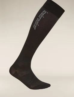 Icebreaker Socks^Women's Merino Snow Liner Over The Calf Socks Black/Ether