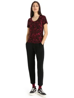 Icebreaker Bottoms^Women's MerinoFine™ Interlock Pants Black