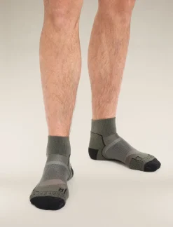 Icebreaker Socks^Men's Merino Hike+ Light Mini Socks Loden/Black