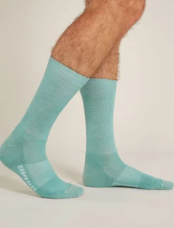 Icebreaker Socks^Men's Merino Lifestyle Light Crew Socks CloudRay/Snow
