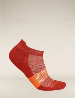 Icebreaker Socks^Men's Merino Multisport Light Micro Socks Molten/Snow