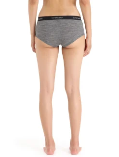 Icebreaker Underwear & Bras^Women's Merino Sprite Hot Pants GritstoneHeather/Black